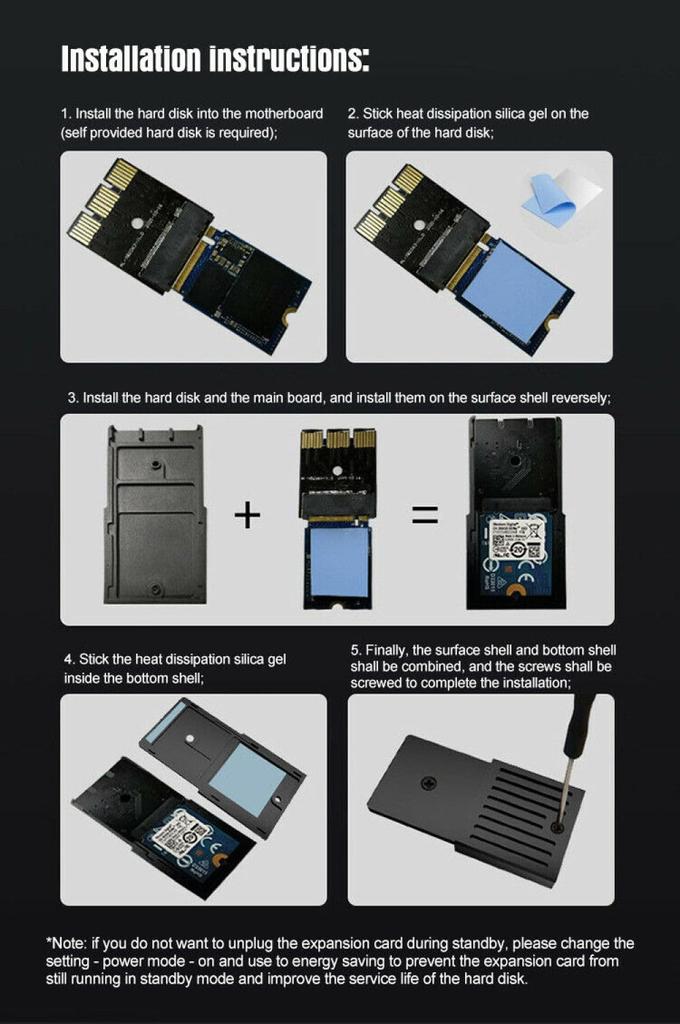 External Hard Drive Expansion Card Aluminum Alloy Line Conversion Box for Xbox Series S Accessories Box, High-Speed X/Series