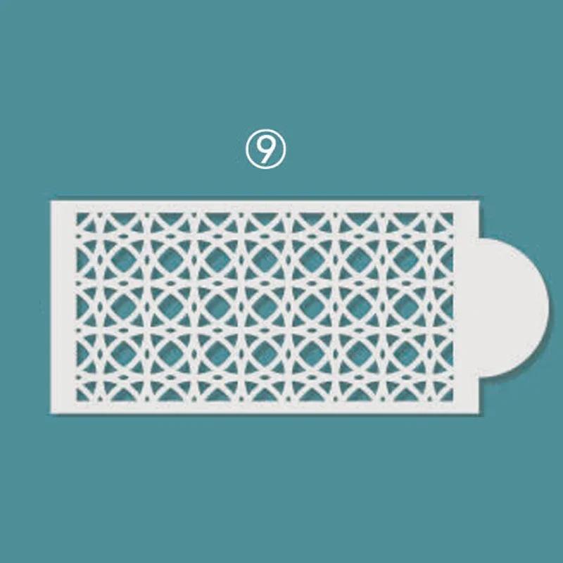 New Fondant Stencils Lace Flower Spike Pattern Style Cake Stamp Embossing Mold Wedding Cake Decoration Edge Template Baking Tool