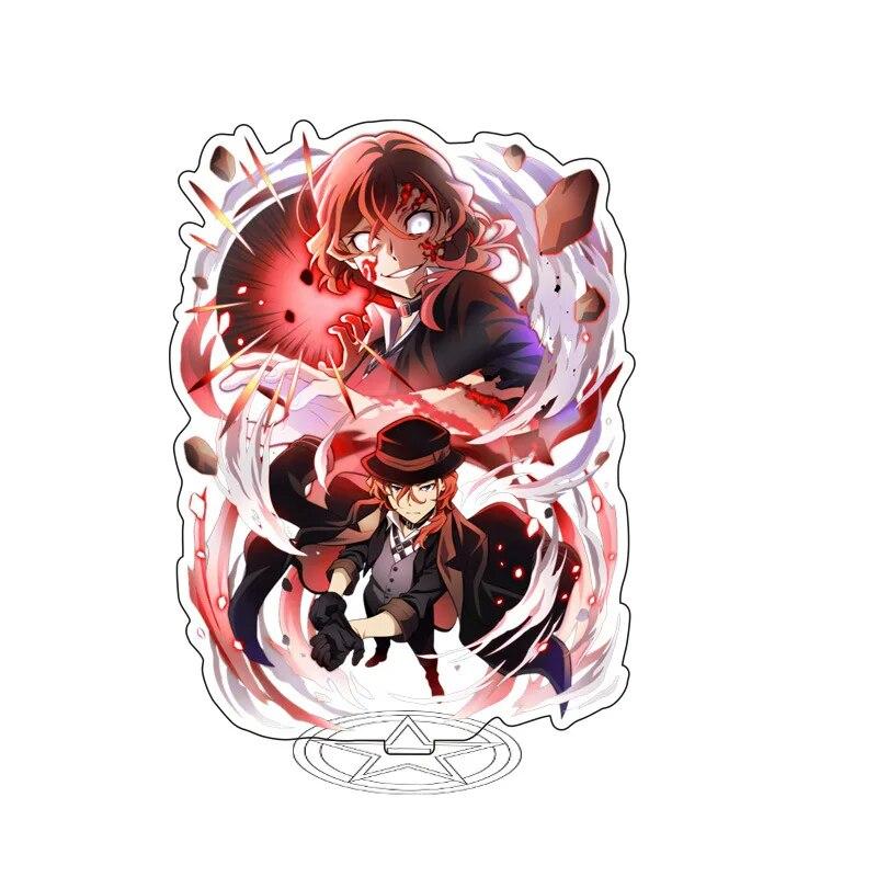 

Аниме Bungou Stray Dogs, акриловая защитная подставка, фигурка Накадзима Осаму Дазай, креативная настольная подставка, украшение, модель игрушки 13