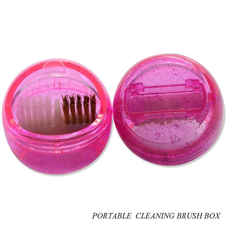 Professional Nail Drill Bit Brush Plastic&Copper Wire Clean Brushes Manicure Nail Art Accessories Nail Drill Dust Cleaner Box