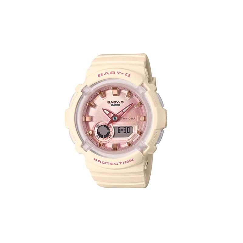 

Casio BABY-G Sports Series Macaron Contrast Color Matching Waterproof and Shockproof Movement Quartz Movement Resin Strap BGA-280-4A2PR-person розовый