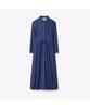 Tolibeochi Printed Cotton Shirt Dress - Blue Paisley