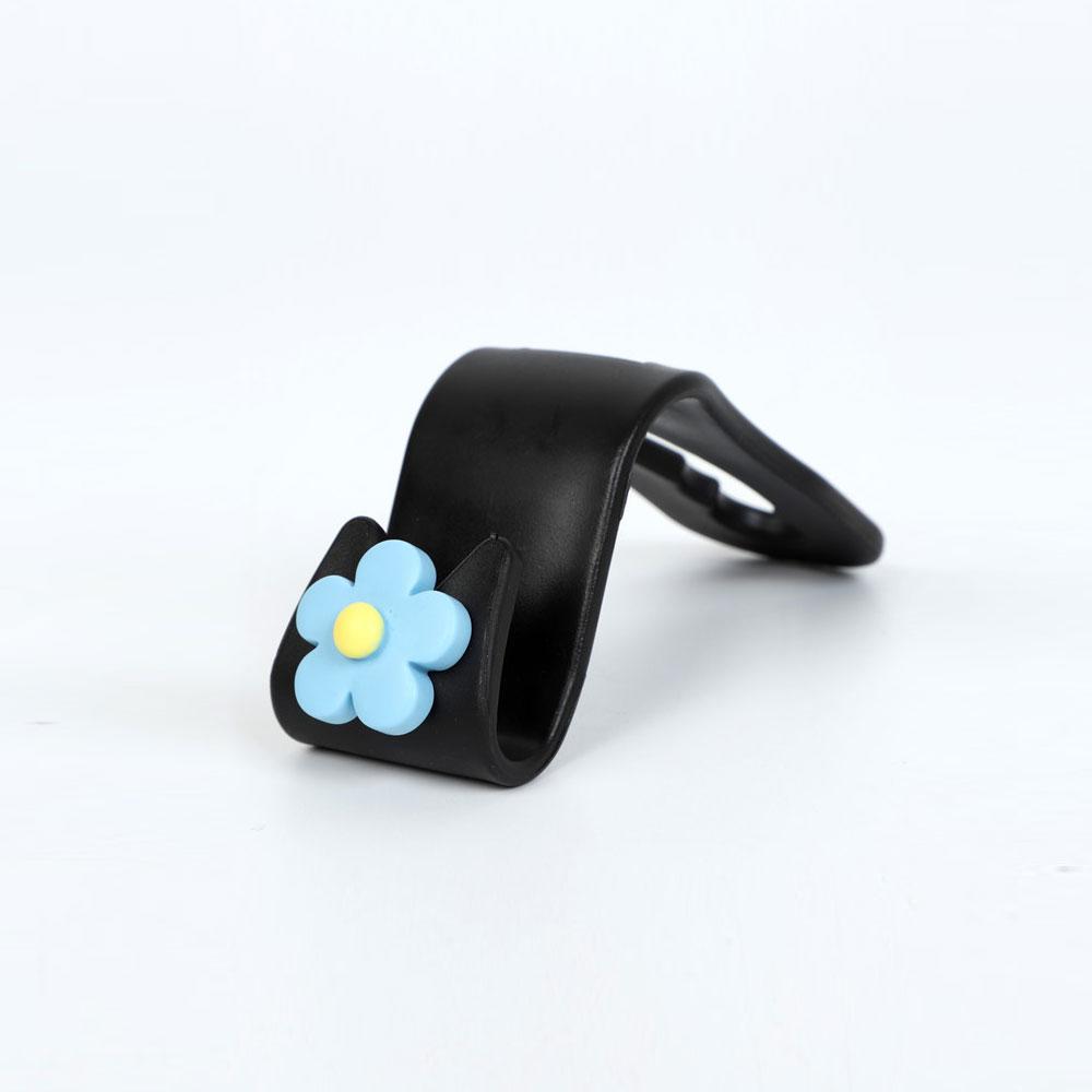 1 Stück Multifunktionaler Blumen-Styling Auto Haken Niedlicher Autositz Rücken Kreativer Aufbewahrungshaken Auto Innenraum Dekorationszubehör