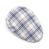 Damska wiosenno-letnia cienka oddychająca czapka w kratę, męska brytyjska czapka gazeciarza, retro beret