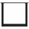 Nogi Do Stolika Kawowego, 2 Szt., Czarne, 50X(42-43) Cm, Stal