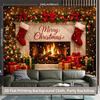 1Pcs Cozy Fireplace Decoration Decoration Background Bedroom Backdrop Decorations For Photo Studio Photo Booth Christmas Party