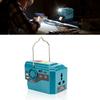 Power Inverter for Makita 18V Battery,DC 18V To AC 120V/220V Portable Power Station with USB,Type-C 280lm LED Light for Camping