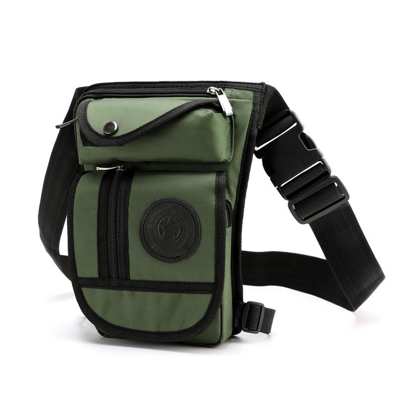 

Men s Canvas Sports Leg Bag: Outdoor Fanny Pack, Cycling Mobile Pouch, Chest or Crossbody Motorcycle Bag