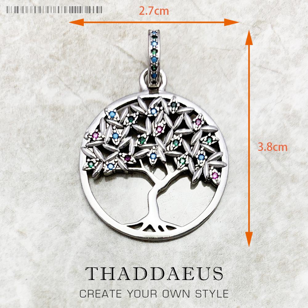 Amulet Magical Lucky Symbol Tree Flower Karma Whell Sun Bird Butterfly Pendants Jewelry 925 Silver Gift For Women Men