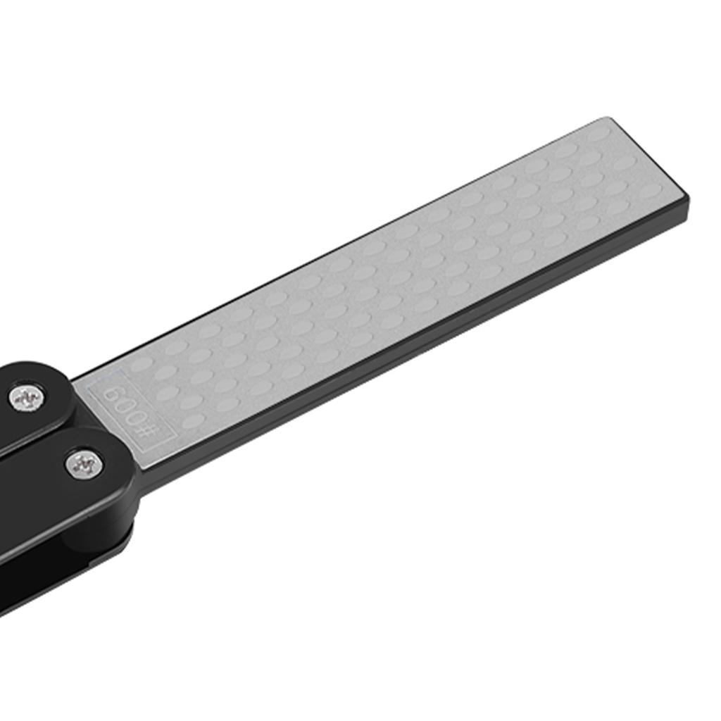 Outdoor Camping Folding Double Sided 400Celsius600# Sharpener Stone Whetstone Sharpening Tool(Yellow)