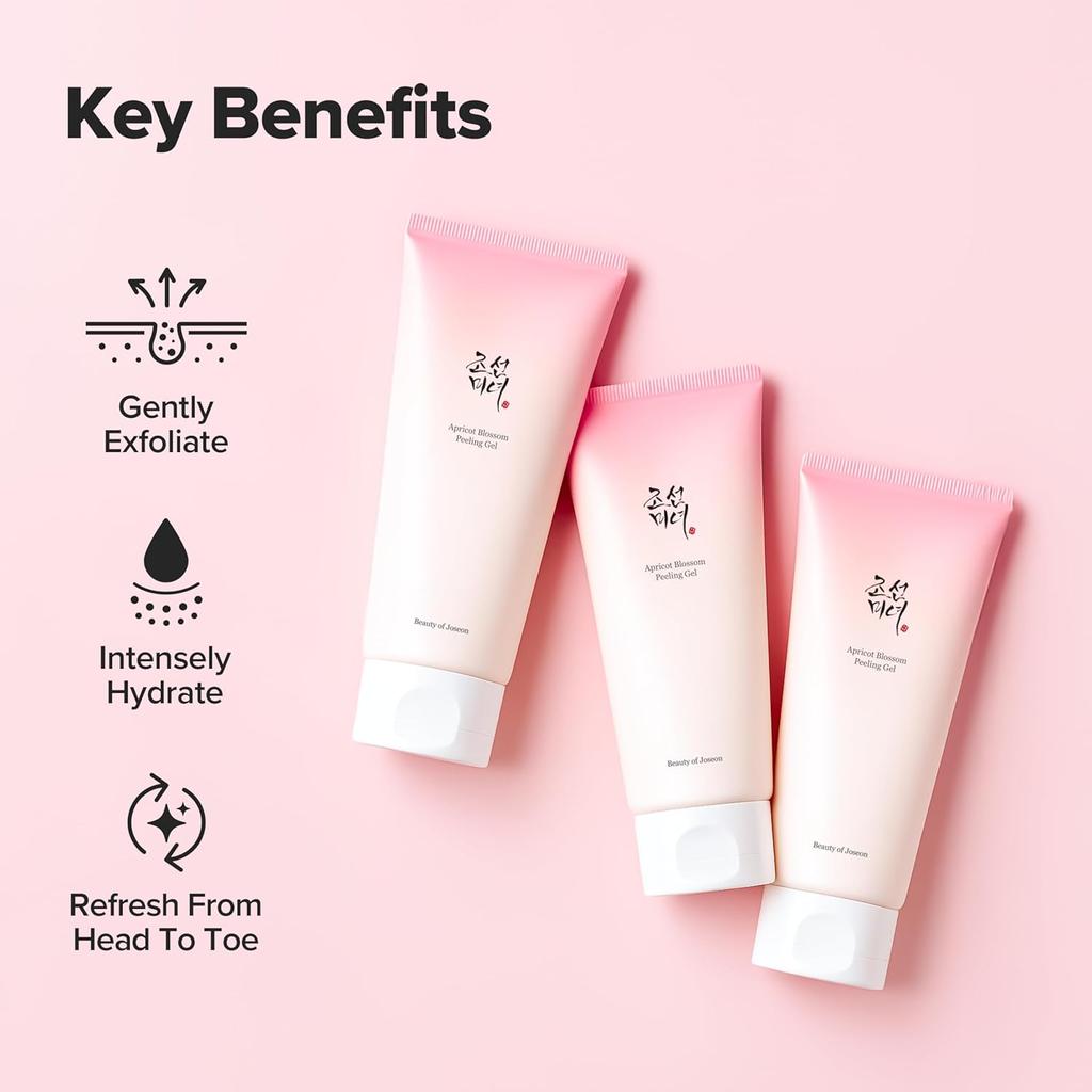 Beauty of Joseon Apricot Blossom Peeling Gel Gentle Exfoliating Gommage Facial Scrub 100ml