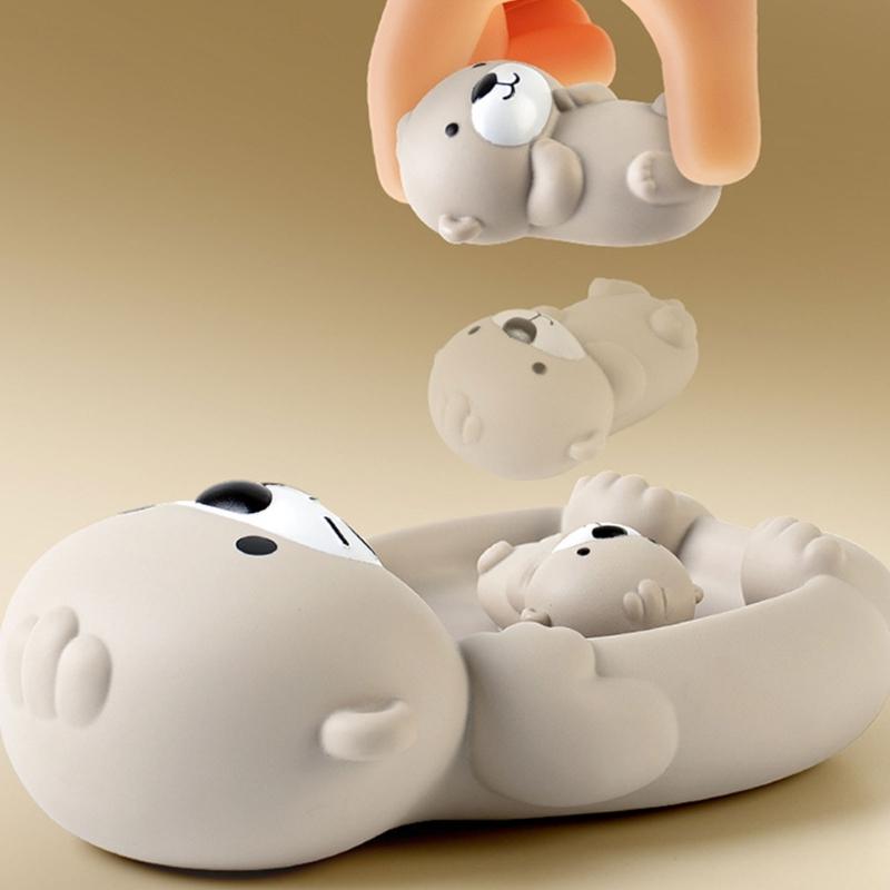 Toddler Bathing Toy Set Otters Mom and Baby Engaging Water Fun Shower Toy Otters Mom and Baby Set For Bath Time