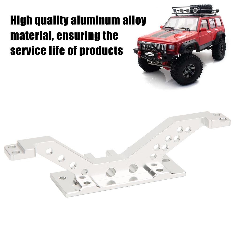 Aluminium Alloy RC Car Front Axle Reinforcement Link Rod Mount Set for Axial SCX10 PartsSilver