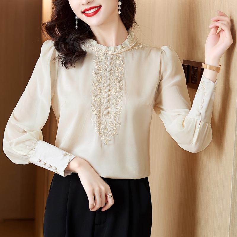 

Women s Spring Summer Tops Stylish Blouse A Chic Look Luxury Women s Tops with Graceful Design Blusa Mujer XXS