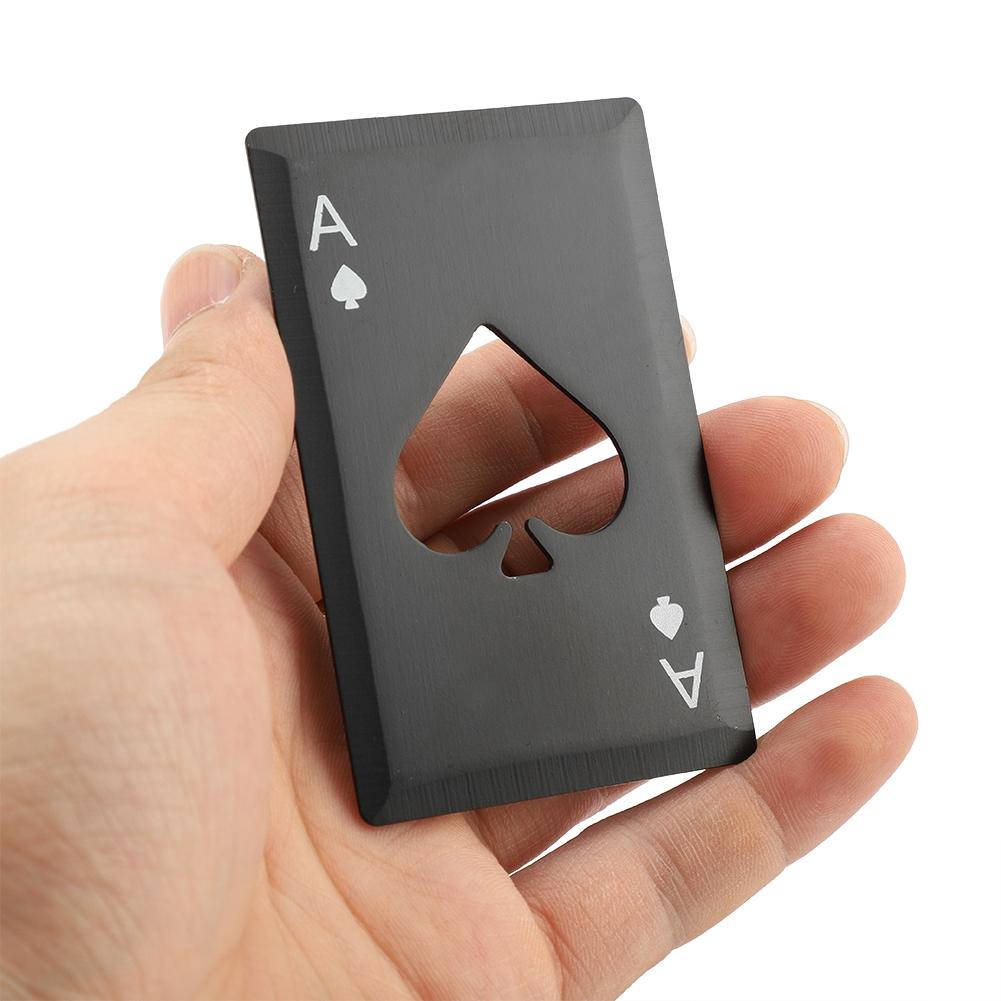 Stainless Steel Credit Card Bottle Openers, Beer Bottle Openers, Speed Openers(Black)