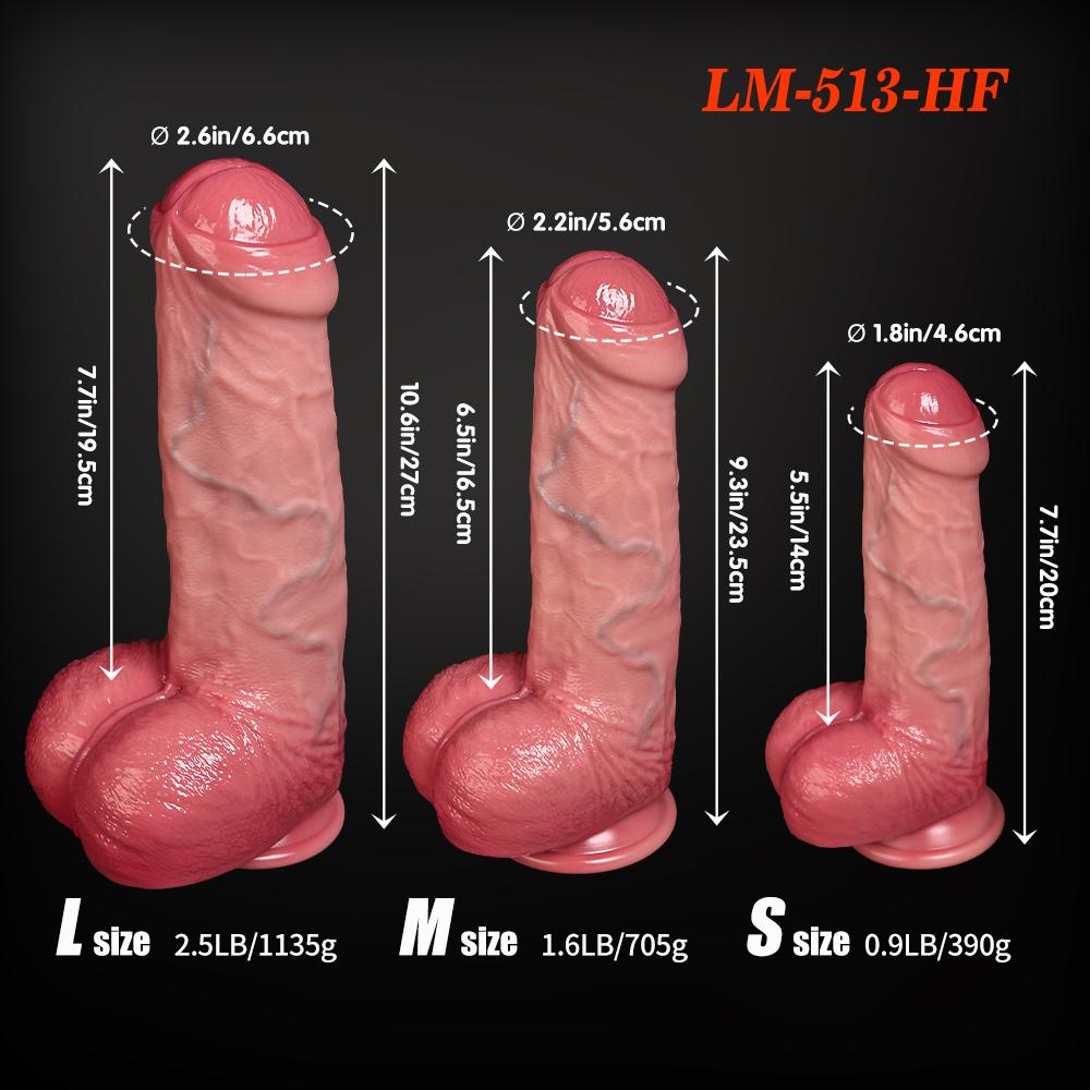Liquid Silicone Lifelike Penis for G Spot & Anal Play Thick Soft Silicone Dildo Sex Toy with Strong Suction Cup, Hands-Free Adult Sex Toy