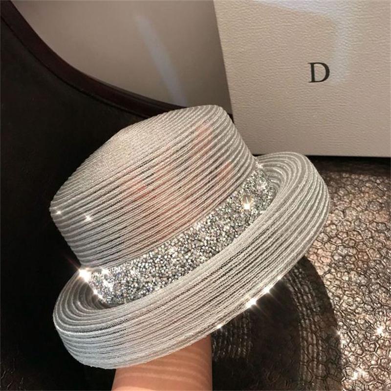 Bucket Hat Flat Top Letters Summer Ladies Sun Hat Ladies Straw Hat Fedora Hat British Style Men And Women Hat Letters Panama