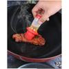 Press Grill Portable Oil Bottle Brush Storage Cover Kitchen Barbecue Gadget