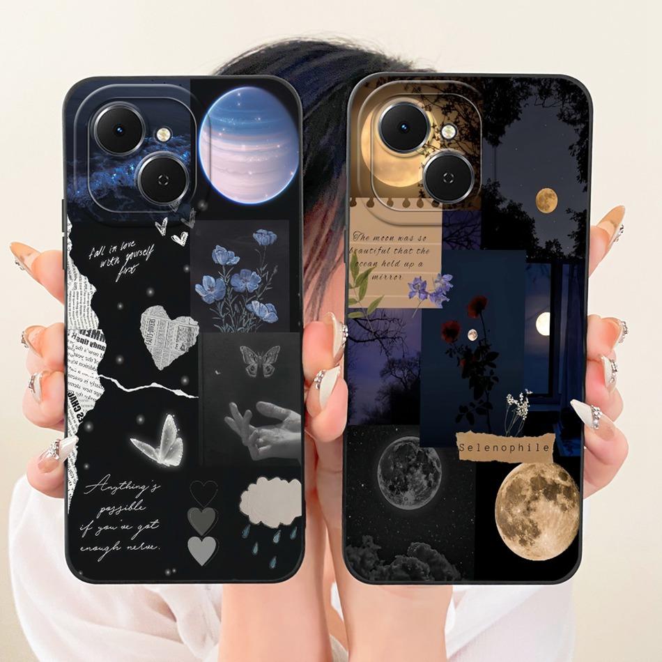 For Tecno Spark 40C 40 KM5 KM4k Fashion Dusk Beach Painting Phone Case For Tecno Spark40C Spark40 4G Soft Silicone Cover Bumpers