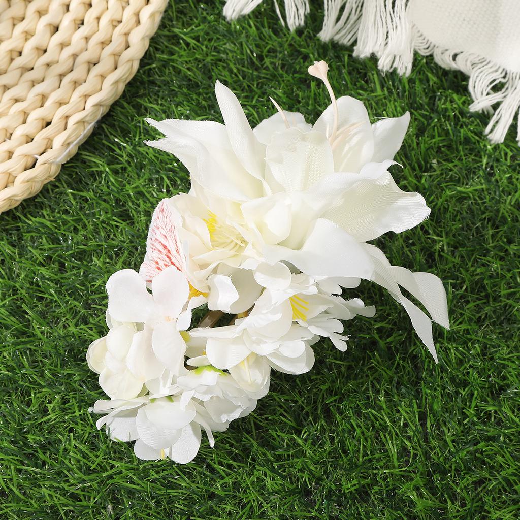 AWAYTR Korean Simulation Flower Hair Clip Bohemian Duckbill Clip Cloth Girl Hair Clip Headdress Barrettes Flowers Hairpin Women