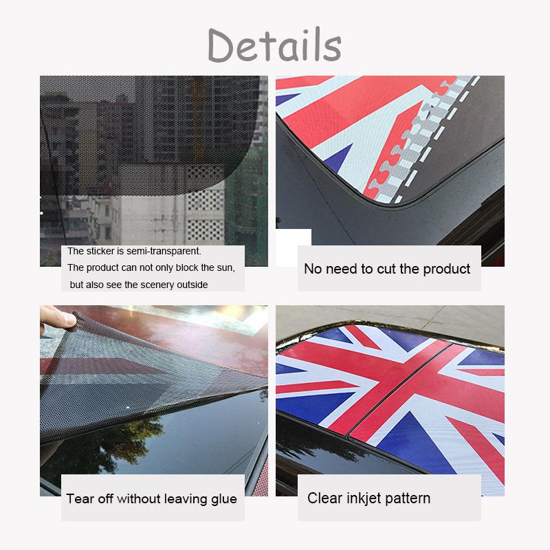 New Roof Skylight Sticker Car Styling for MINI COOPER F55 F56 F60 F54 R55 R56 R60 R61 Clubman Countryman Auto Assessoires Decals