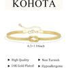 KOHOTA Silber Gold Armbänder für Damen Trendiges Armband-Set Anlaufgeschützt