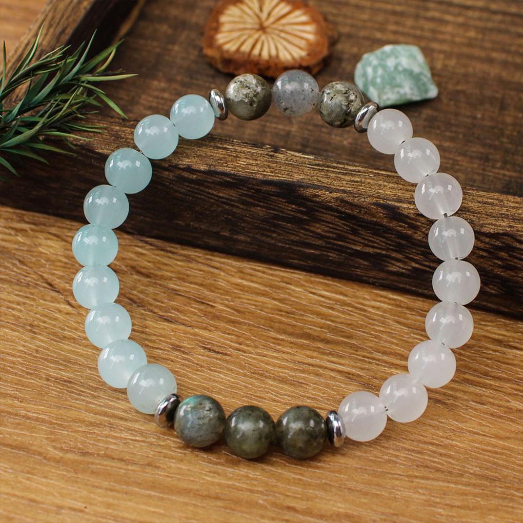 Lucky Handmade Natural Stone Bracelet For Positive Energy Fashionable Original Stone Beads