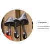 Wall Mounted Metal Mushroom Wall Hook Rack Key Hat and Bag Holder with Dark Finish for Entryway Bedroom Storage