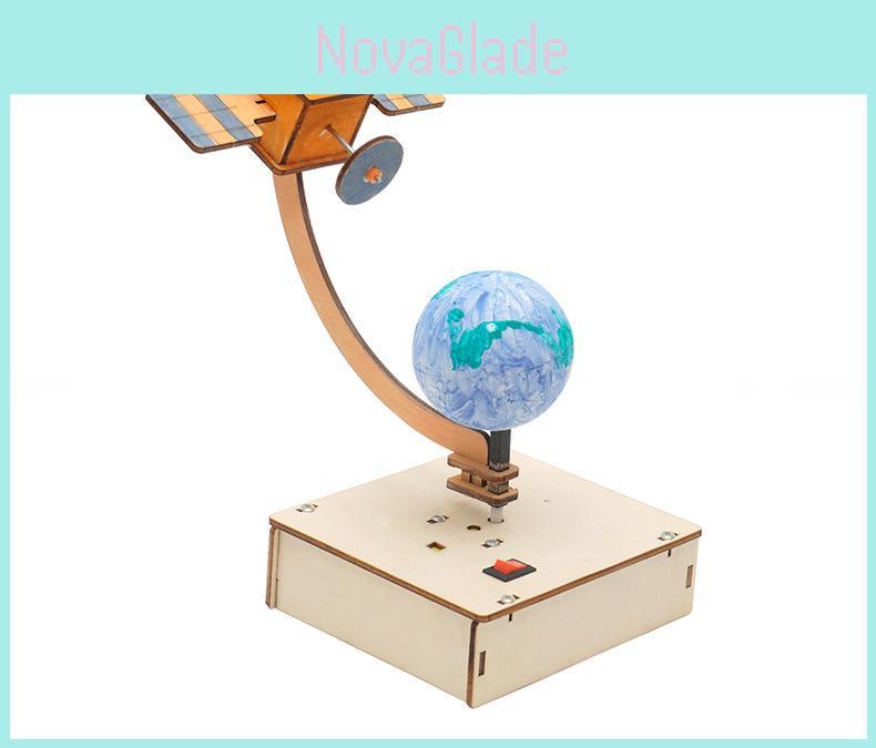 Fa barkács űrtávlat műhold modell tudományos oktatójáték gyerekeknek STEM kísérleti órára