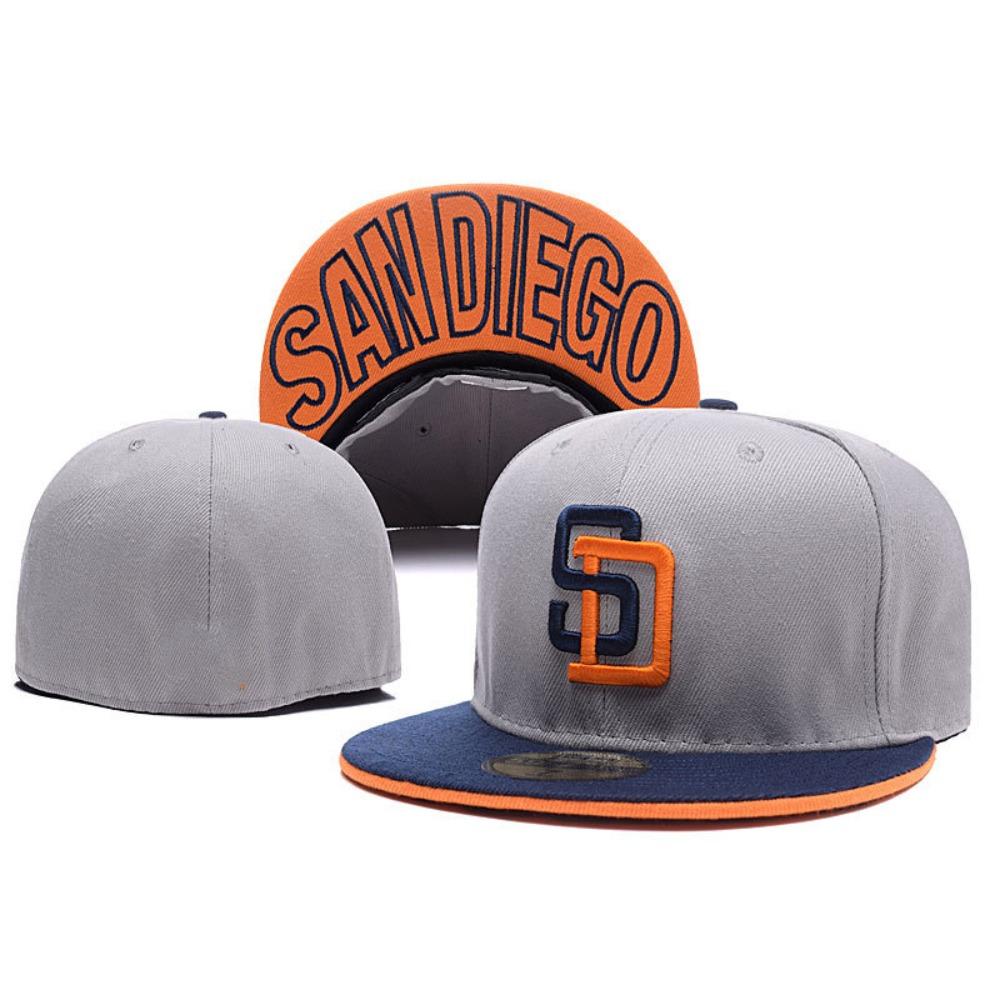 

[San Diego Padres] Closed sunscreen visor hat couple wear sun hat embroidered hat full seal baseball cap 7