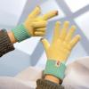 New cashmere gloves for women's winter new cashmere warm thickened cold-proof finger wool gloves tide