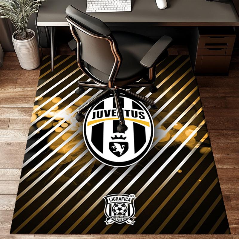 Football Team Crest Printed Office Carpet Chair Cushion  Entryway Rug, Rugs for Living Room, Bedroom Christmas gifts