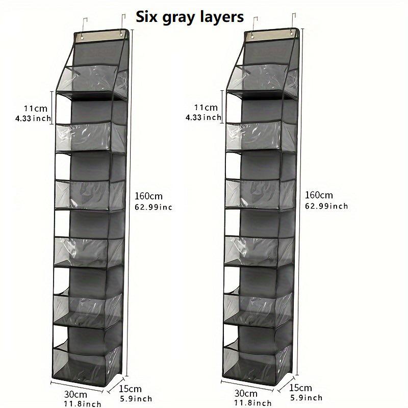 Waterproof Hanging Storage Bag: Wall-Mounted Organizer with Layers for Dorms and Bathrooms