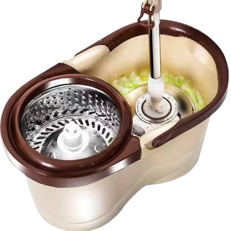Automatic Spin-Dry Household Mop with Hands-Free Telescopic Handle