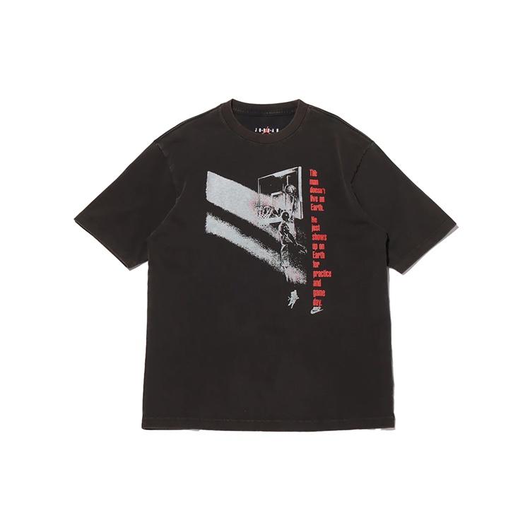 Air Jordan Flight MENS logo Print Basketball Short Sleeve Black Men s CV5109-010 M