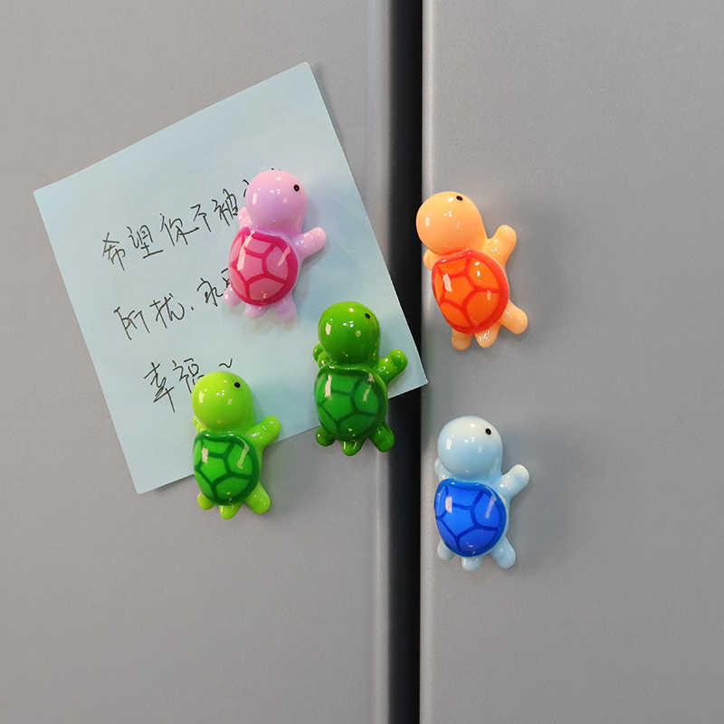 5/10pcs Mini Size Cute Turtle Refrigerator Magnet Kitchen Office Whiteboard Decoration Tortoise Refrigerator Magnet