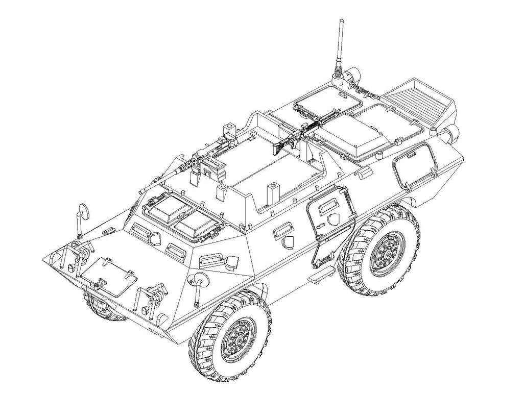Trumpeter XM706E2 Commando Armored United States Air Force Plastic 07444 1/72 Vehicle, Guard, Model,