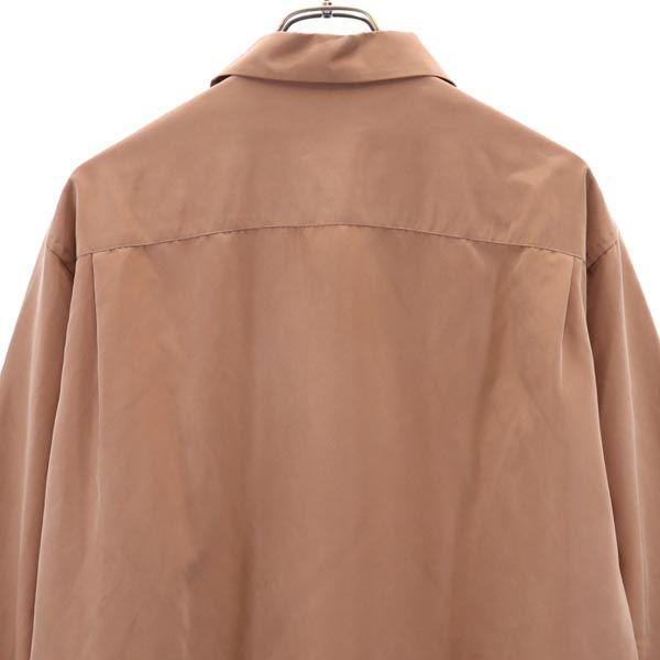 MAISON SPECIAL Long sleeve Open collar shirt 46 Brown Men's Used