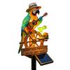 Solar-Powered Outdoor Parrot Stake Light Resin Waterproof Led Parrot Ornament Lamp Decorative for Lawn Backyard Party