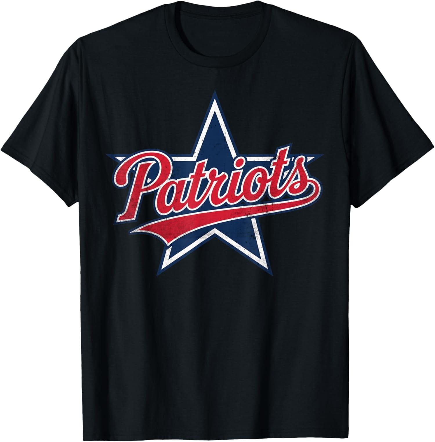 Patriots American Blue Red Distressed Flag Design Unisex T-Shirt S разноцветный
