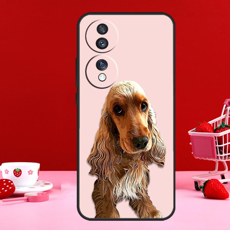 Étui pour chien Épagneul Cocker Anglais Pour Honor 90 Lite 70 50 Magic 6 Pro 5 Lite X6 X7 X8 X9 X6a X7a X8a X9a X9b X8b Coque