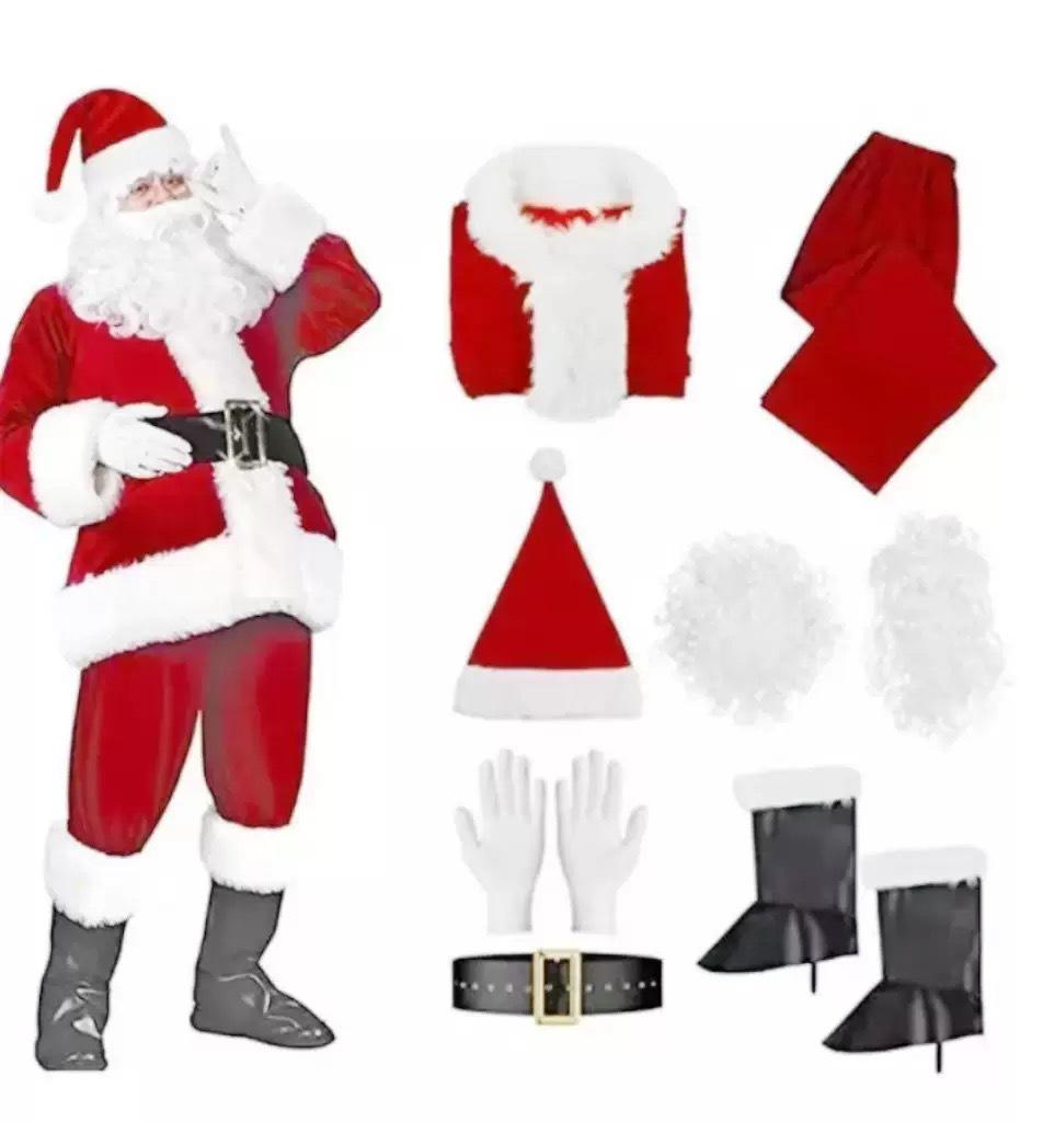 Weihnachtsmann Übergröße Extra Dickes Weihnachtskostüm - Klassischer Stil