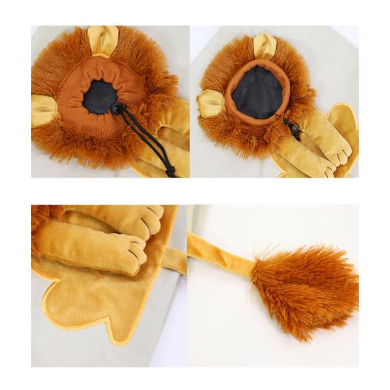 Yousheng Pet Carrying Bag Large Capacity Drawstring Hole Lion Modeling Pet Dog Cat Carrying Traveling Bag Pet Supplies