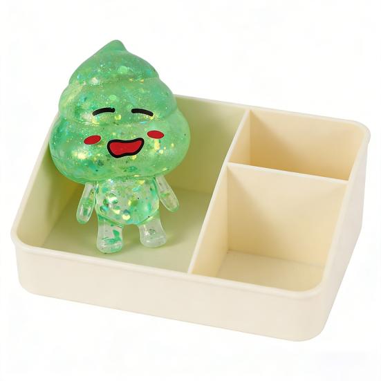 Juguete de Apretar Superhéroe Caca de Alien de Levantamiento Lento TPR Fidget para Alivio del Estrés Lindo Brillantante Gadget de Descompresión para Niños Adultos