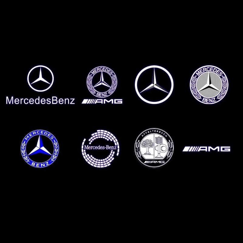 2-4pieces Door welcome LED light, laser light For Mercedes Benz X164 W215 W164 R GL ML M class 4MATIC ML300 ML500 R300 R320