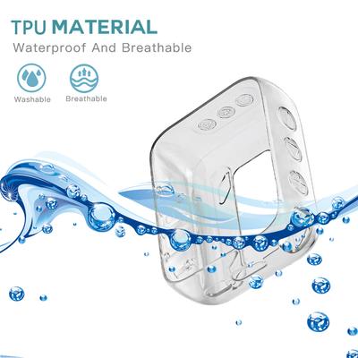 Capa TPU Anti-amarelecimento Bolsa de Transporte Transparente Portátil Stand Up Skin Cover para JBL Go 4 Alto-falante Portátil BT