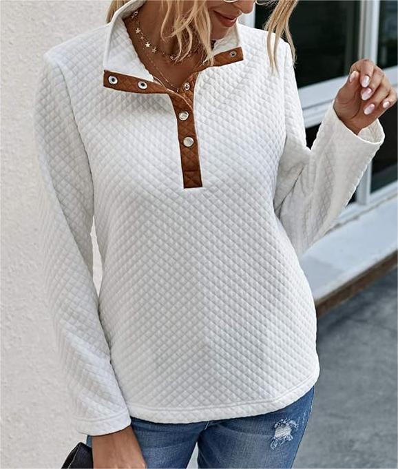 2024 Autumn/Winter Women's Casual Color Block Pullover Hoodie with Pockets