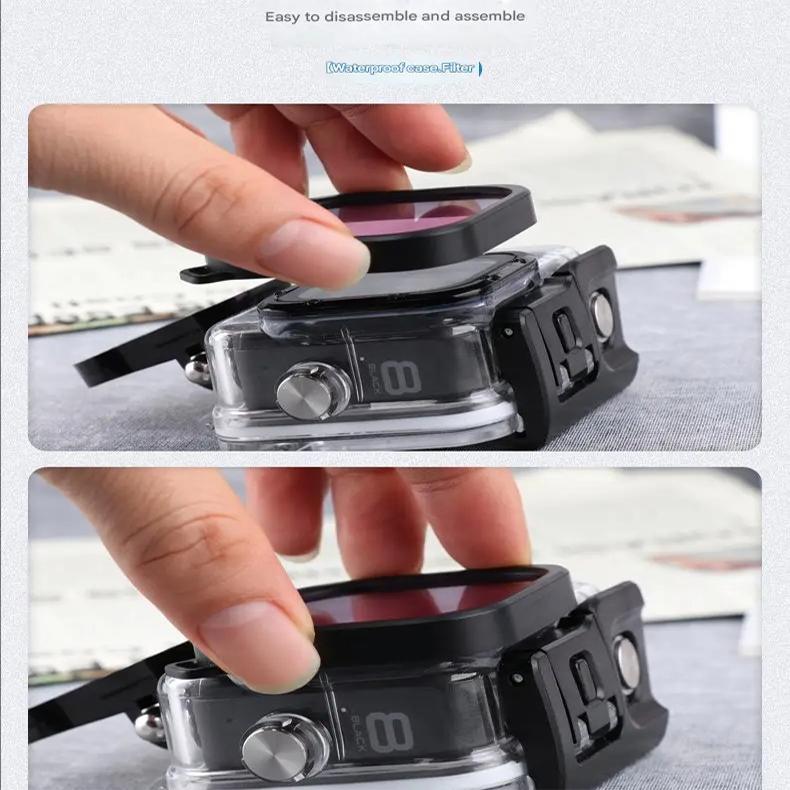 Waterproof Case for GoPro Hero 8 Black - Diving Protective Housing Sports Camera Protection