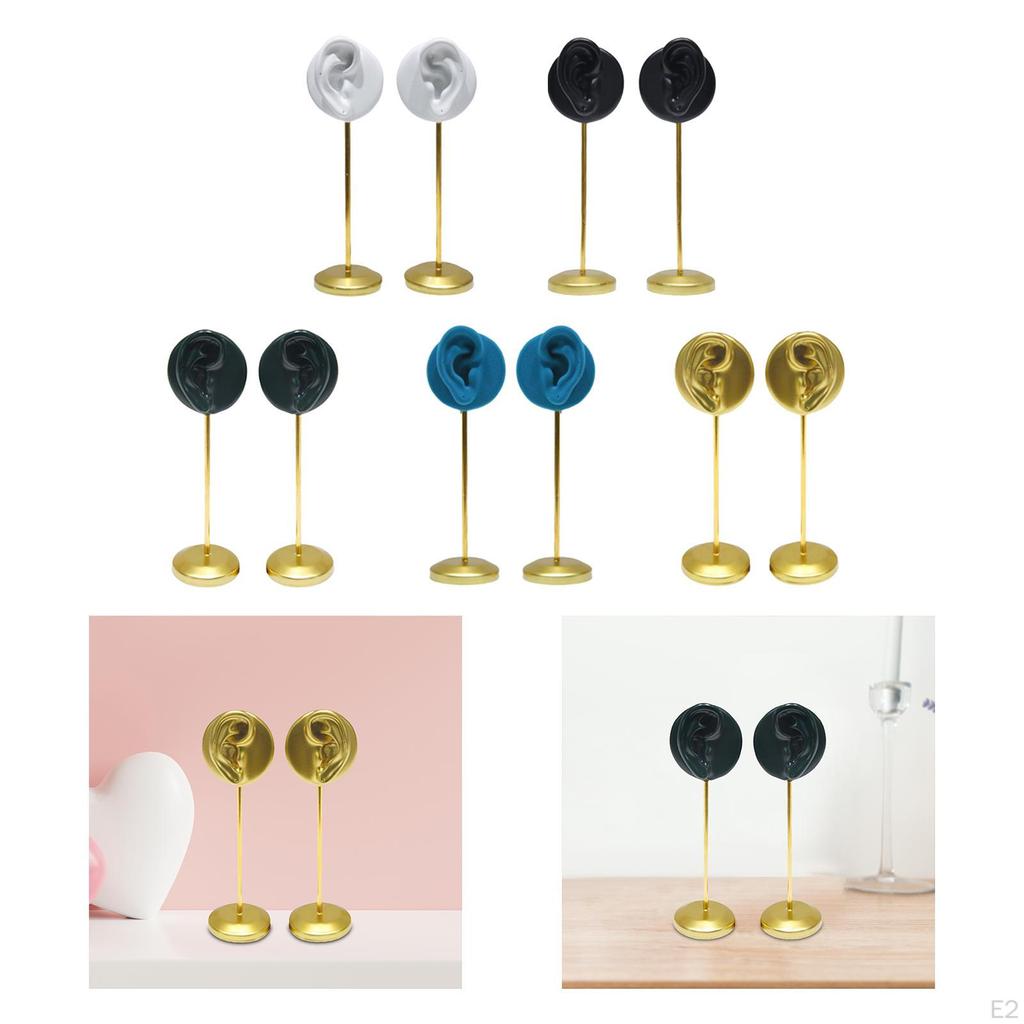 2 Pack Resin Earring Display Holder for Ear Jewelry on Dresser