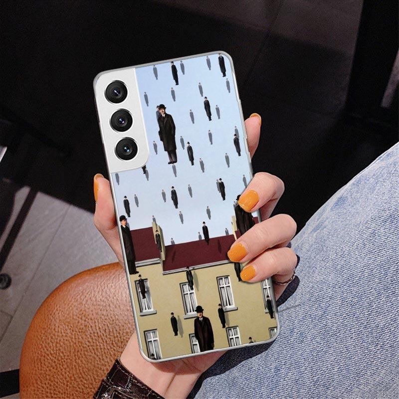 Rene Magritte Art Phnoe Case for Samsung Galaxy S26 S25 Edge S23 S24 Ultra S22 Plus S21 S20 FE Unique Cover Soft Coque Galaxy S2